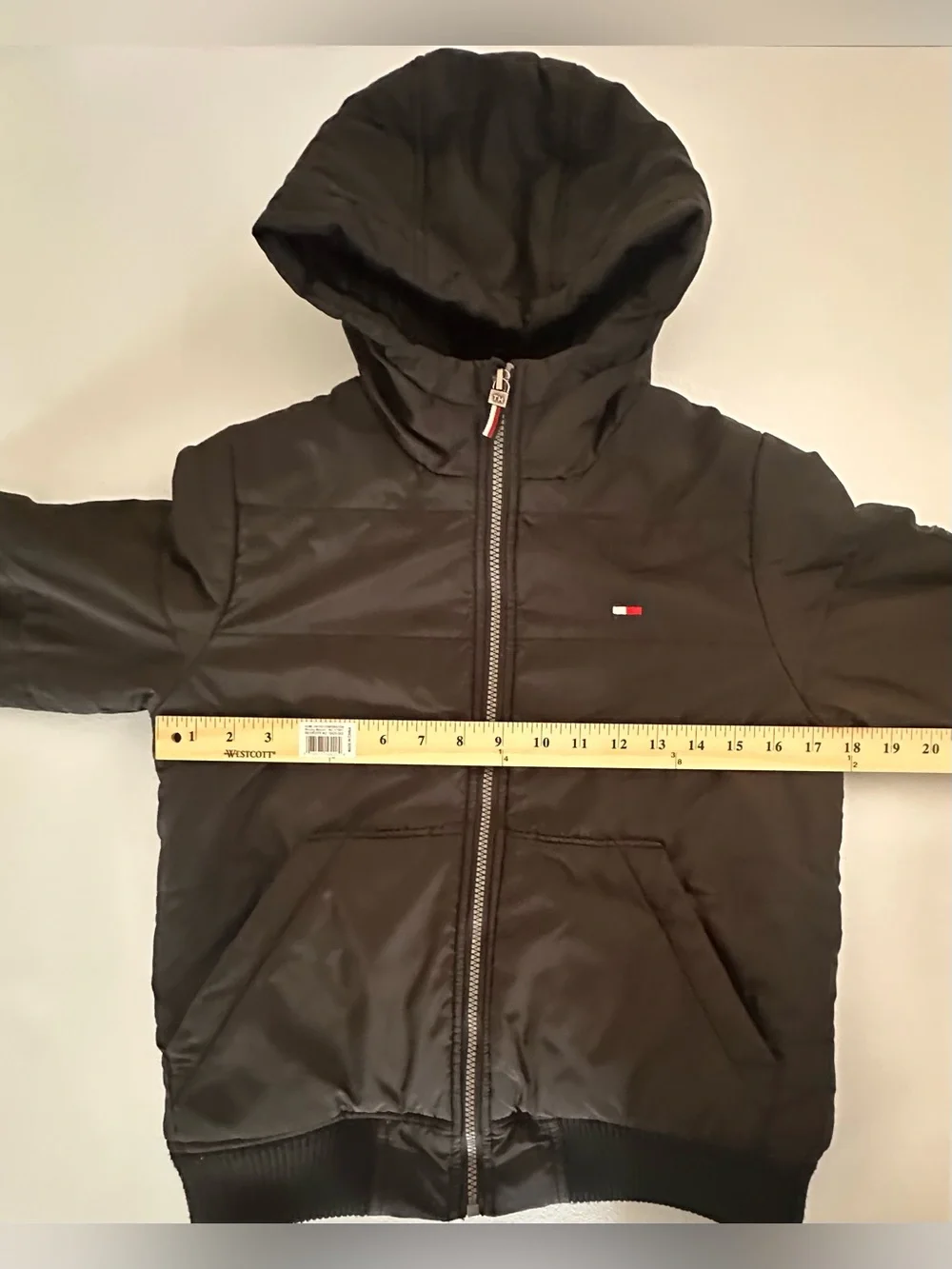 Tommy Hilfiger Kids Black Hooded Puffer Jacket
